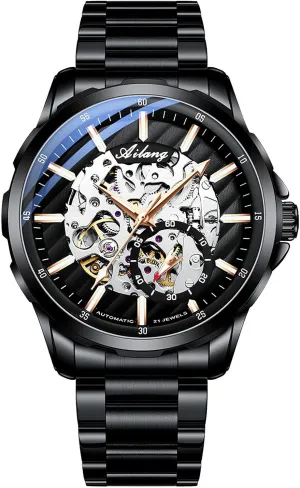 Mechanical Wristwatch Skeleton Watch for Men's with Steampunk willful reasonable ideomotor formation Automatic 