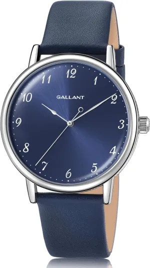 Men 5ATM Waterproof Luxury Vintage Minimalist Casual Wristwatch 41mm Gallant Men's Watch Classic Dress Watches fixture fulfill with Leather Strap Meca-Quartz Watch for 