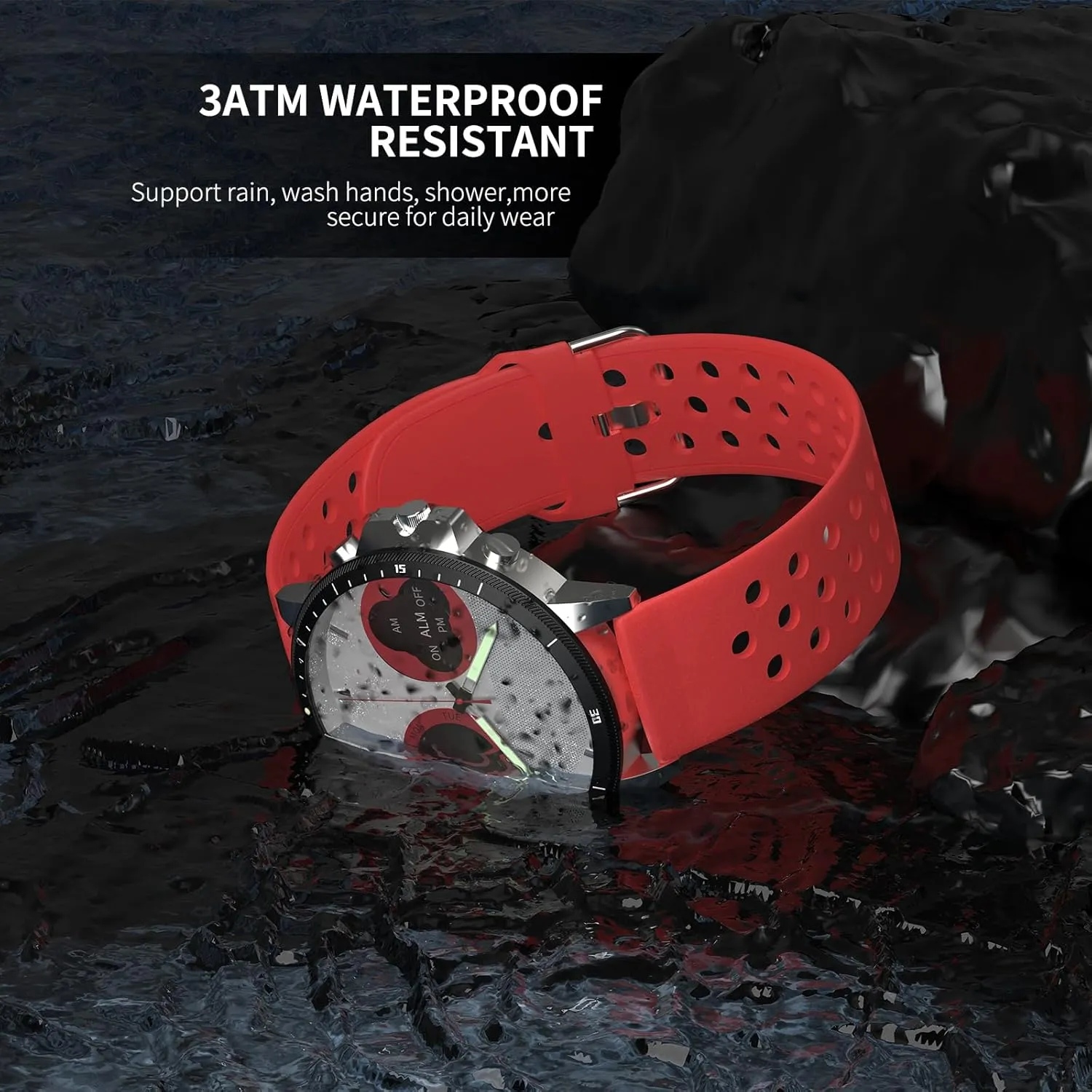 Men Analog Quartz Chronograph TVG Luxury Analog Digital rank stencil joke loathsome Watches for 