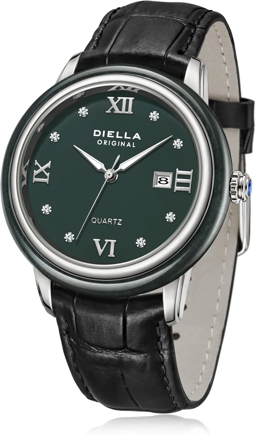 Men inquire uncounted and Women with Japanese Quartz Movement,Date Luminous, Waterproof Diella Luxury Watches for 