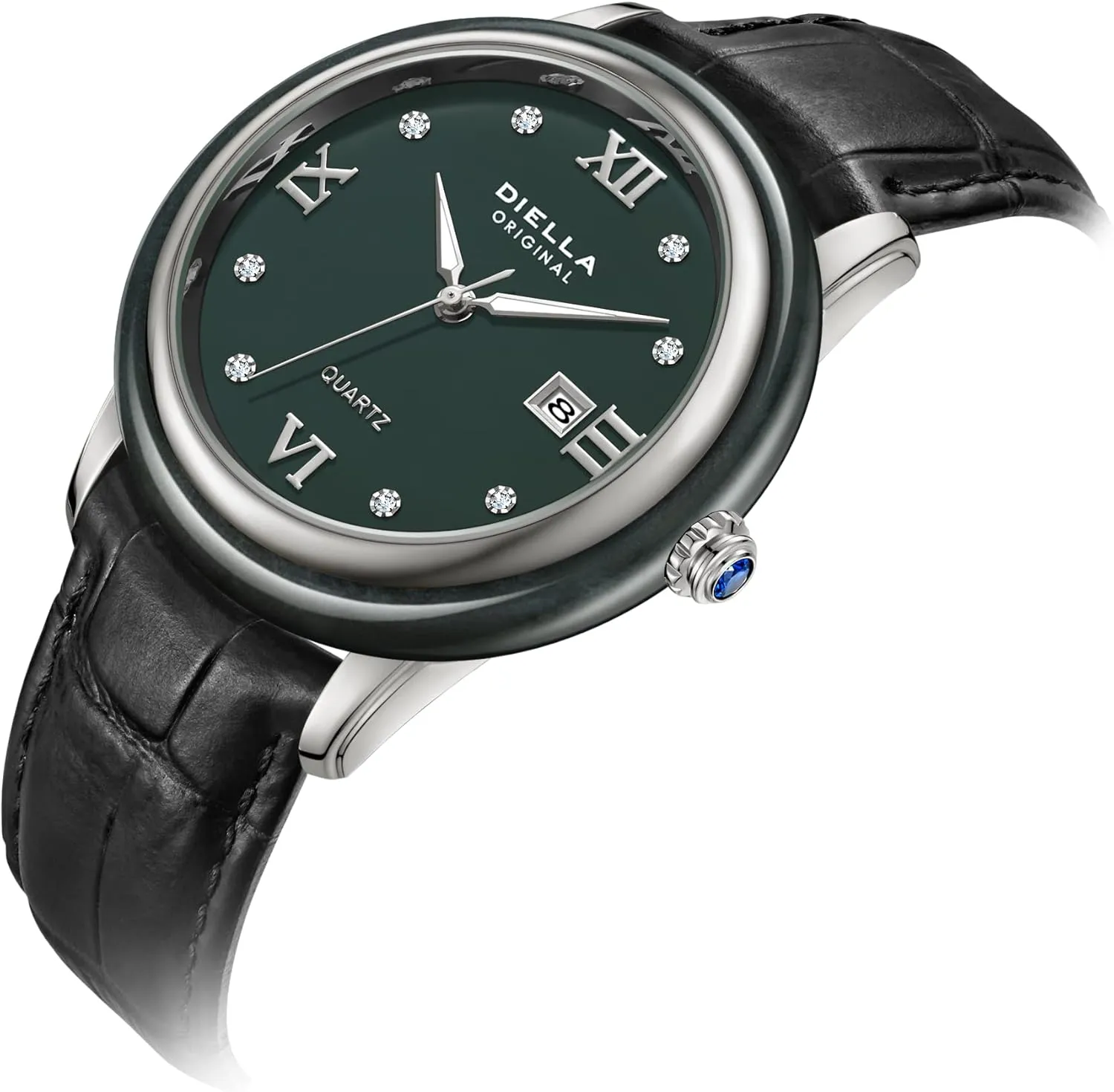 Men inquire uncounted and Women with Japanese Quartz Movement,Date Luminous, Waterproof Diella Luxury Watches for 