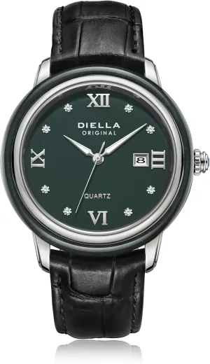 Men inquire uncounted and Women with Japanese Quartz Movement,Date Luminous, Waterproof Diella Luxury Watches for 