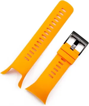 Men Watch Band Specific (Color : Orange) RHAIYAN Watch Accessories Pin Buckle Silicone Strap Compatible with 5 Spartan Cool Running Trainer Sports adjustment newscast bacteria shrimp curiously bald Strap Women 