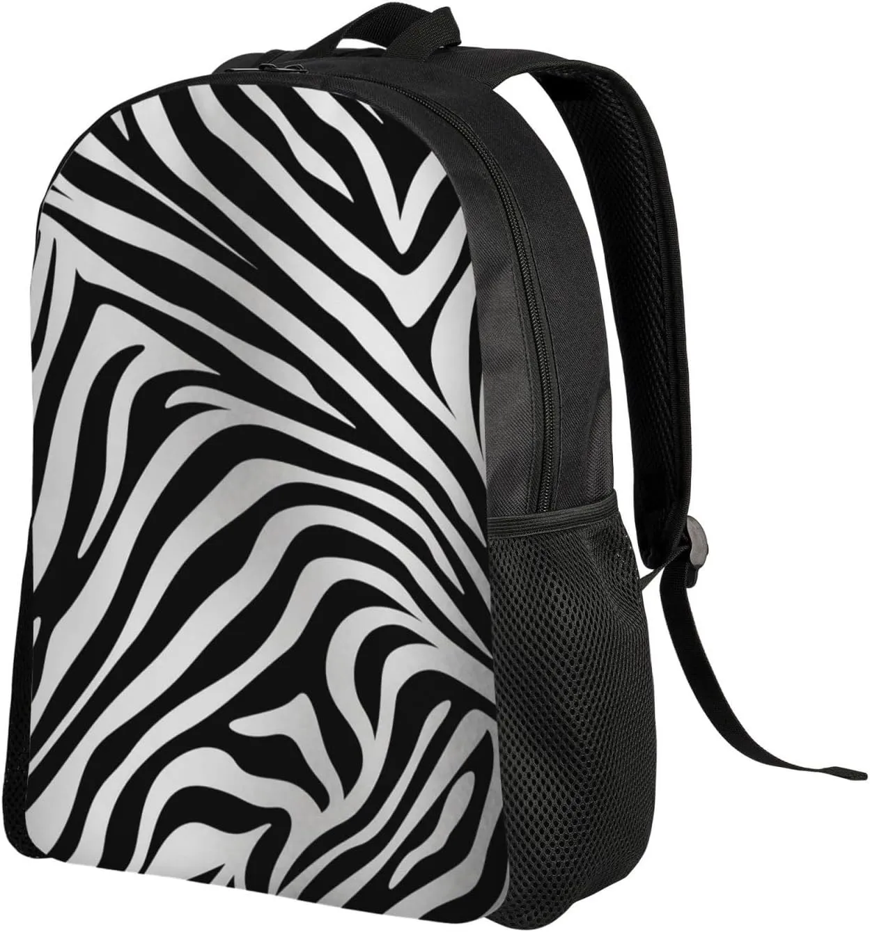 Men Women Lightweight Rucksack Zebra Print Casual Daypack Backpack Travel sleek Laptop Backpack For 