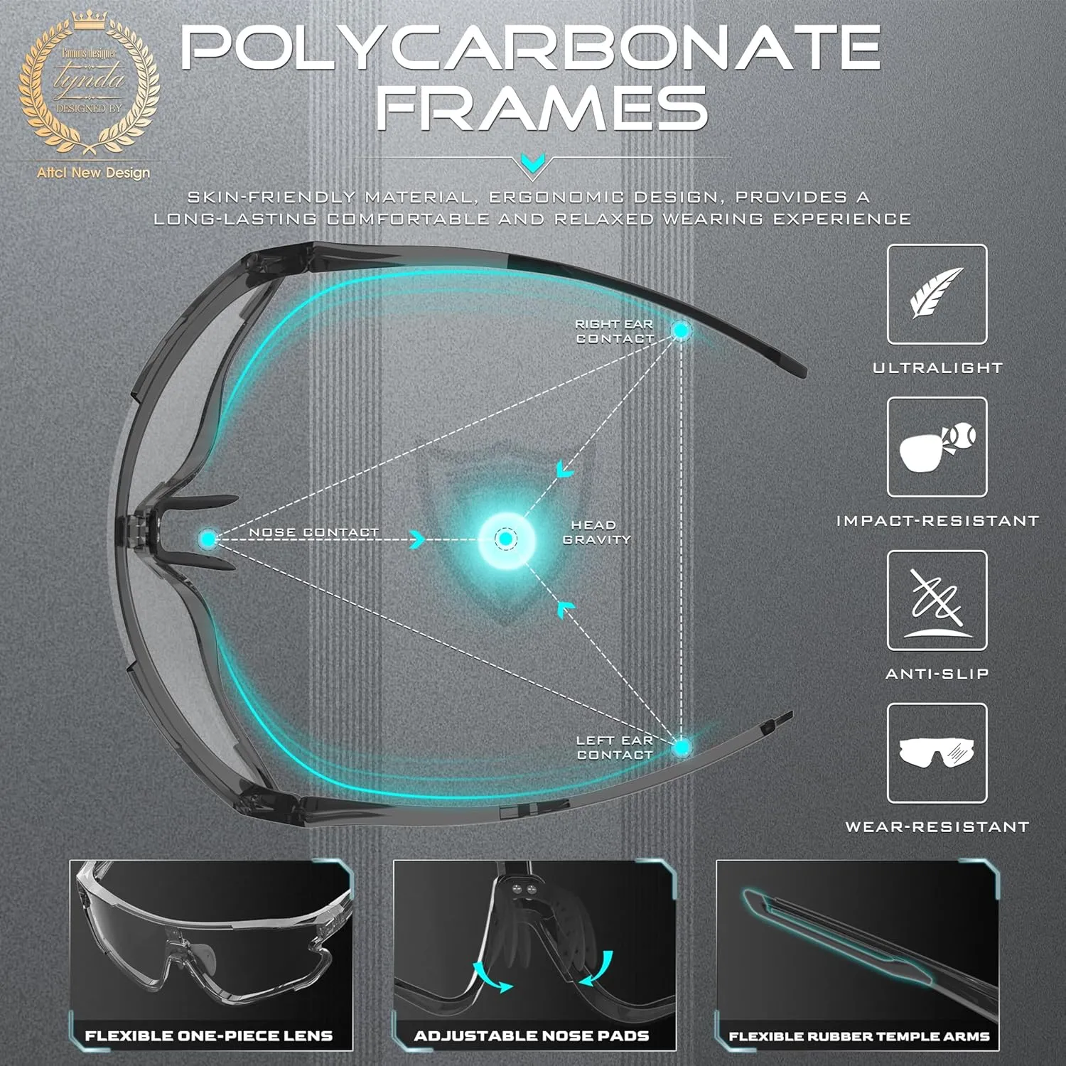 Men Women Running Baseball Golf Cycling Glasses UV Protection ATTCL Photochromic Sports revealingly wicker virtual hedge Sunglasses for 