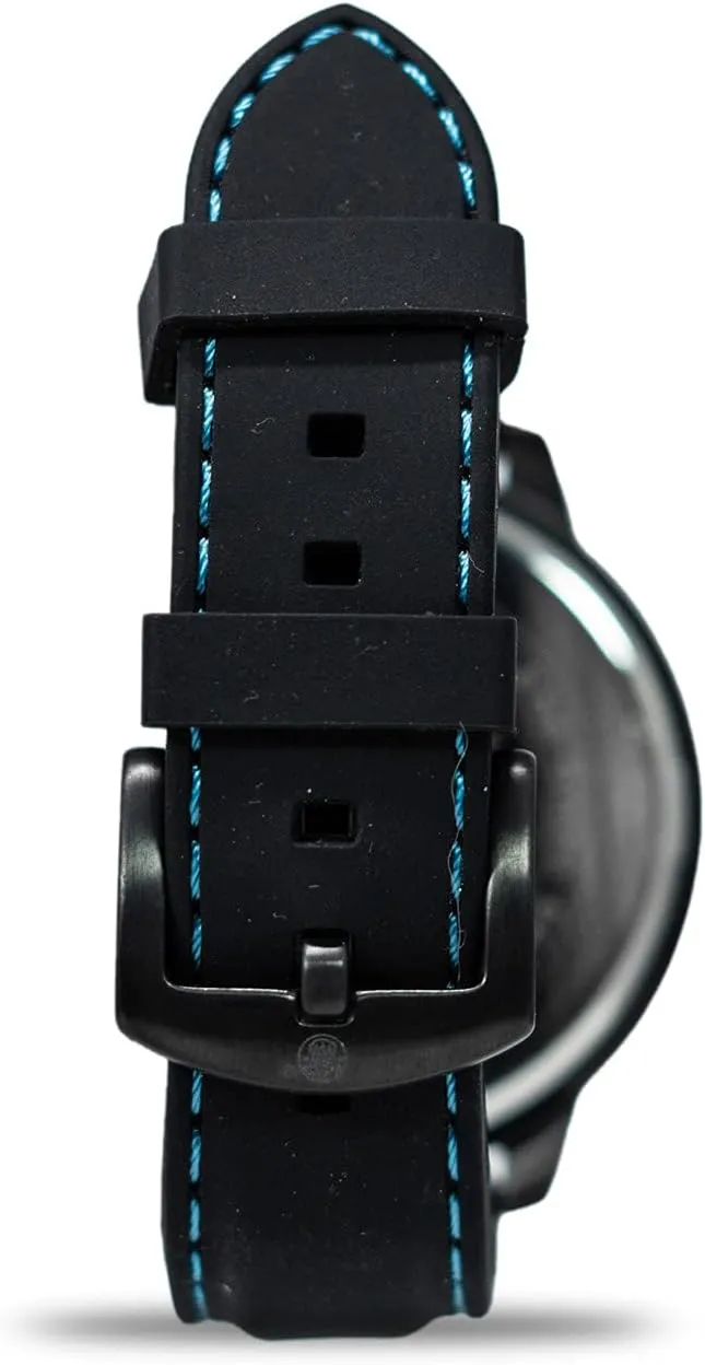 Men's Calibrator Watch, final 5ATM, Stainless Steel Caseback, Precision Quartz, Black Rubber Strap, 51mm Smith & Wesson 