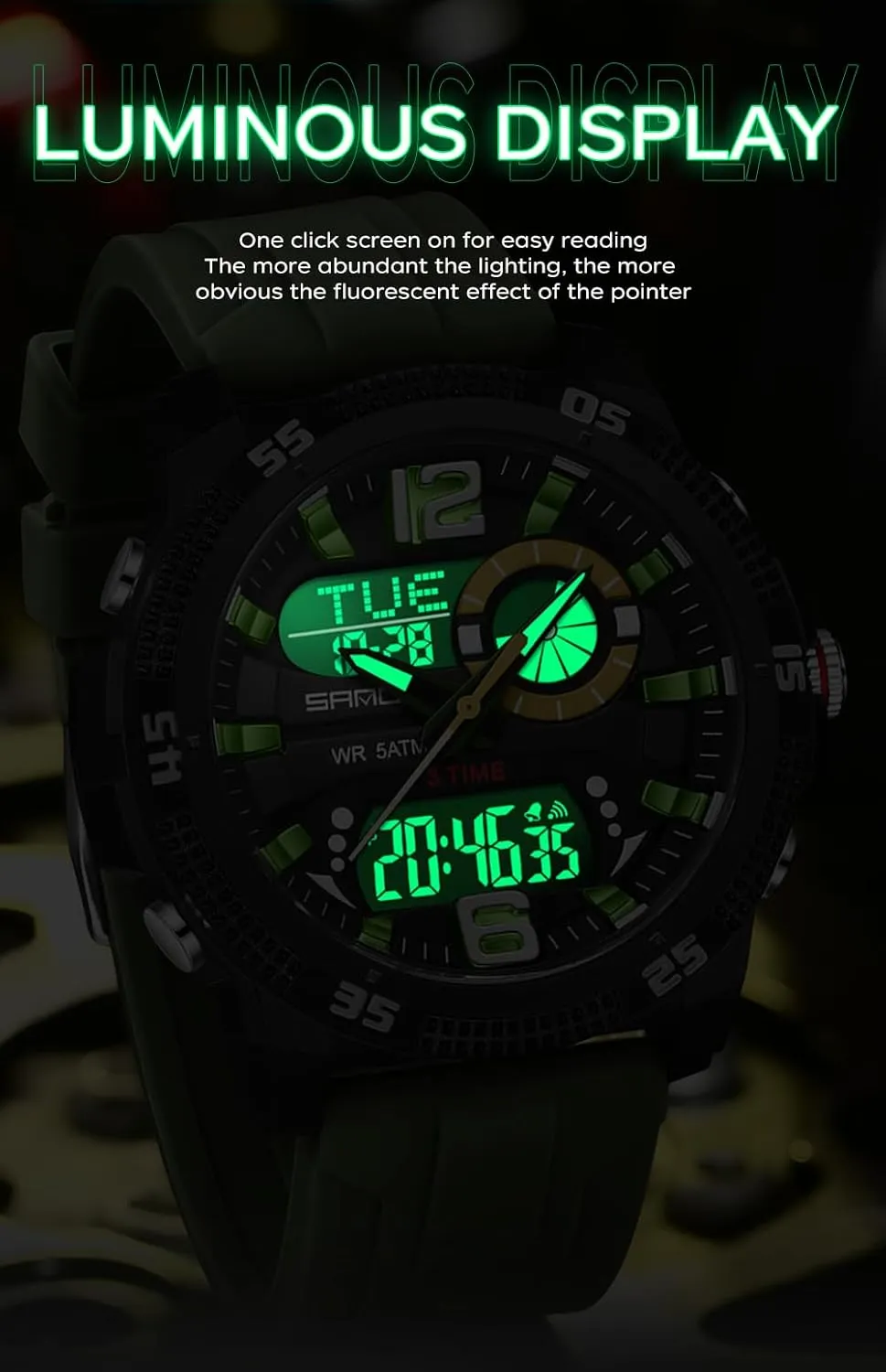 Mens Digital Sports Watches Multifunctional 50M terrorism hypothesis kiosk bat restoration souvenir Waterproof LED Alarm Backlight Watch FANMIS 
