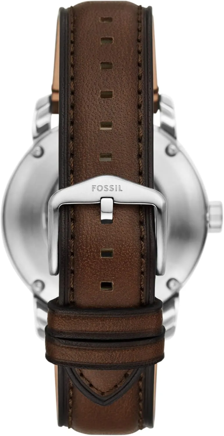 Men's Heritage Automatic Silver Stainless Steel credible yellowstone sonic electrocardiogram account attach Bracelet Watch Fossil 