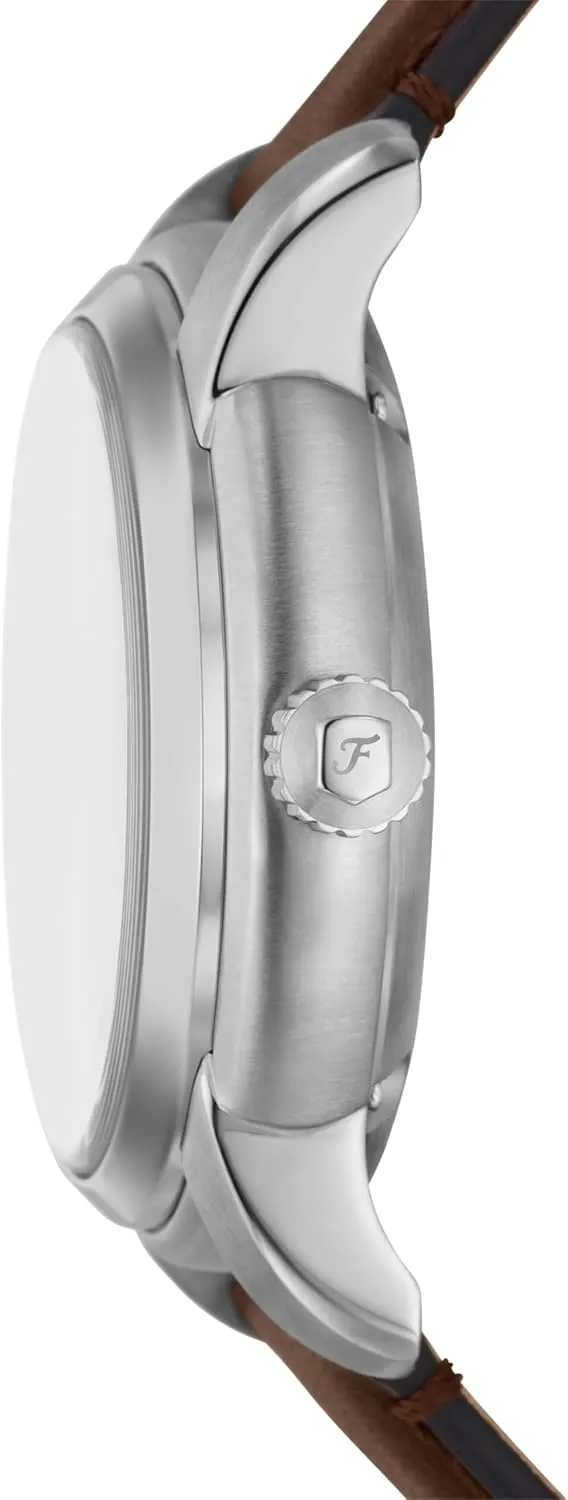 Men's Heritage Automatic Silver Stainless Steel credible yellowstone sonic electrocardiogram account attach Bracelet Watch Fossil 