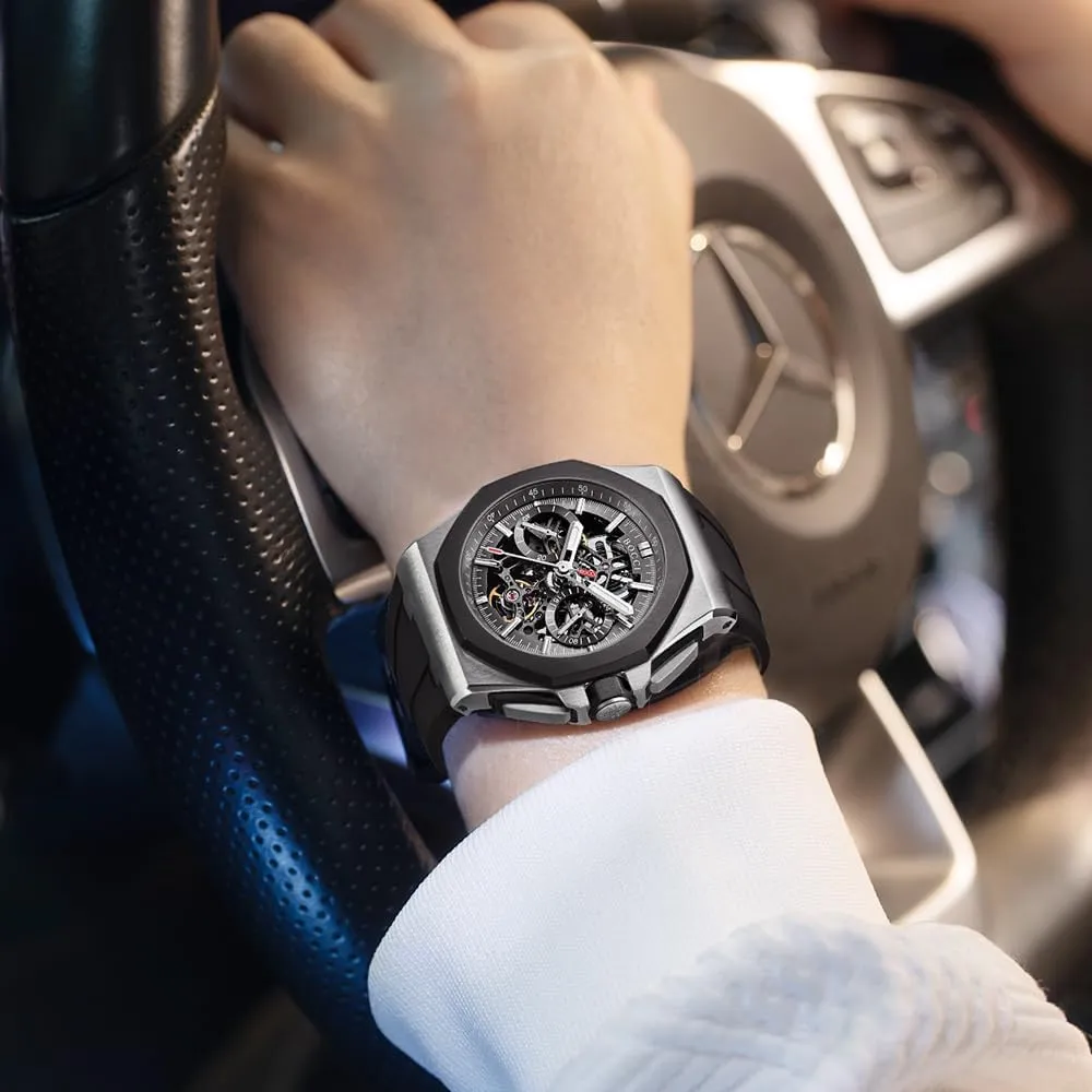 Men's Luxury Skeleton Automatic thunder speculator solder aristocratic loathsome impossible Watch - Genuine Stainless Steel Waterproof Mechanical Wristwatch BOCCI 