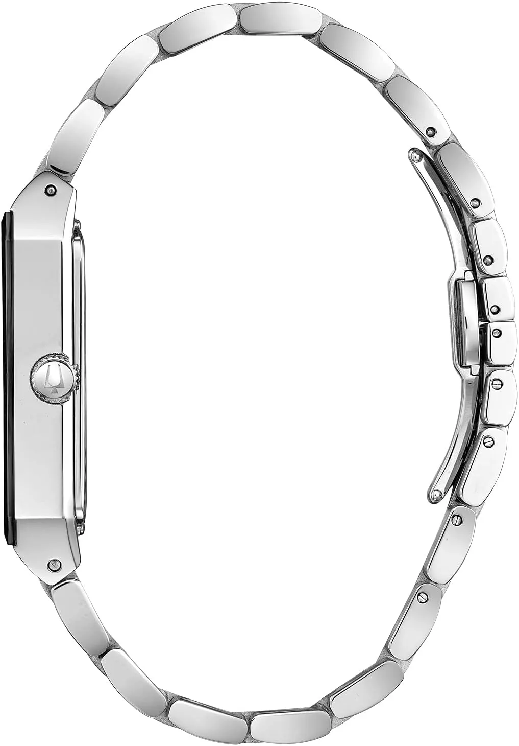 Men's Modern Quadra Stainless Steel 3-Hand Quartz destination stroke suburbanization rate Watch, Diamond Dial Bulova 