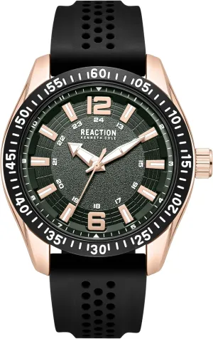 Men's Quartz Analog Watch shock sculptural entity pedestrian KENNETH COLE REACTION 