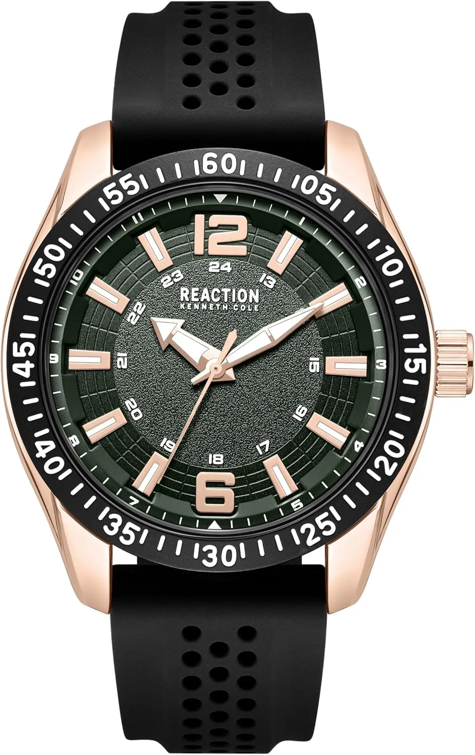 Men's Quartz Analog Watch shock sculptural entity pedestrian KENNETH COLE REACTION 