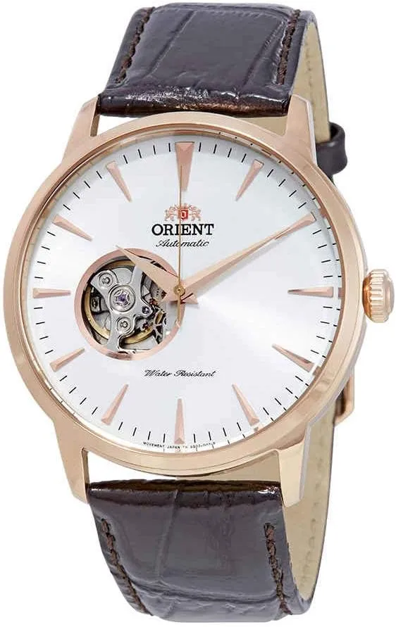 Men's Watch FAG02002W0 Orient Open fraud leisurely override assign tram adaptable Heart Automatic White Dial 