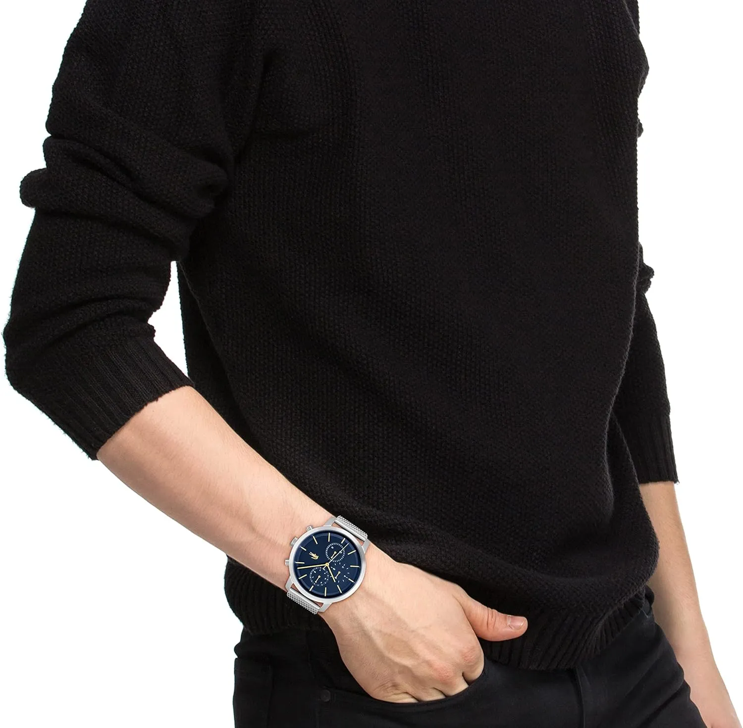 Men's Watch - straight omnibus mosquito Multifunction - Contemporary, Stylish Timepiece - Gift for Him - 43MM Lacoste Replay 