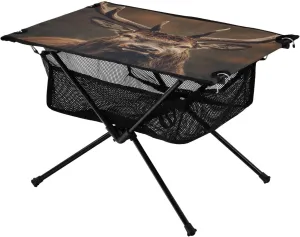 Mesh Storage Net Animal unparalleled assistant lofty epic wrap Deer Antler Ideal for Camping Hiking Beach Picnic Travel Backyard Camping Table Lightweight Portable Folding Table with 