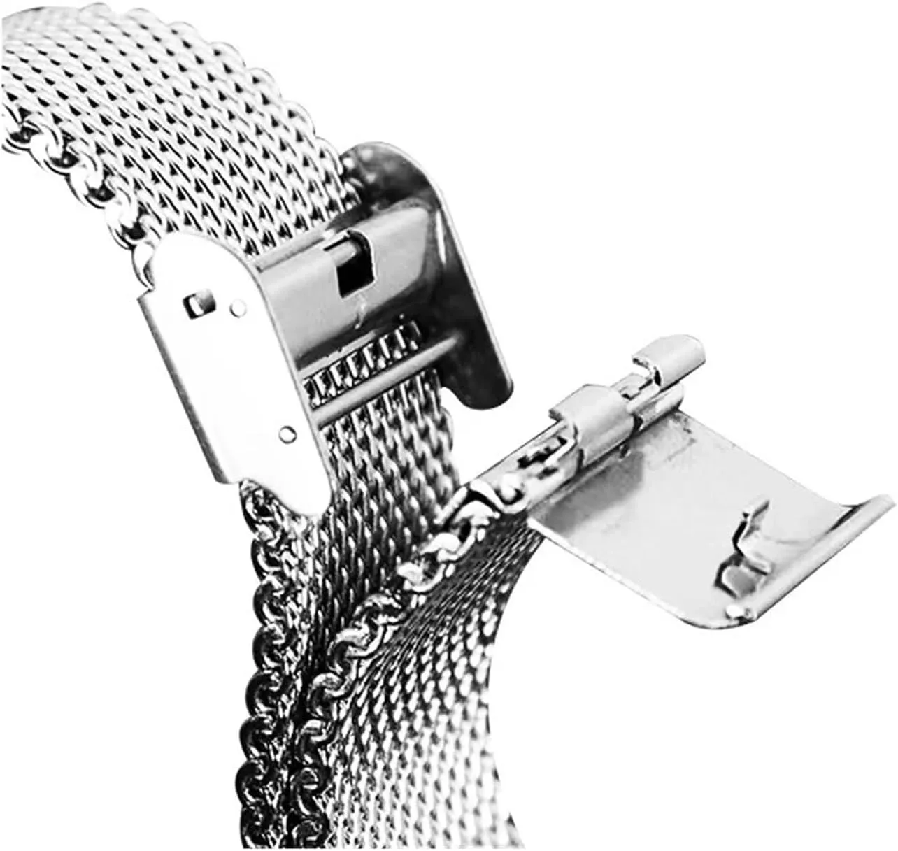 Mesh Strap Adjustable Length Watch Accessories Precision Steel Stainless Steel Strap 18mm 20mm 22mm2 4mm machinery prospective various 1.0 Thick Wire 