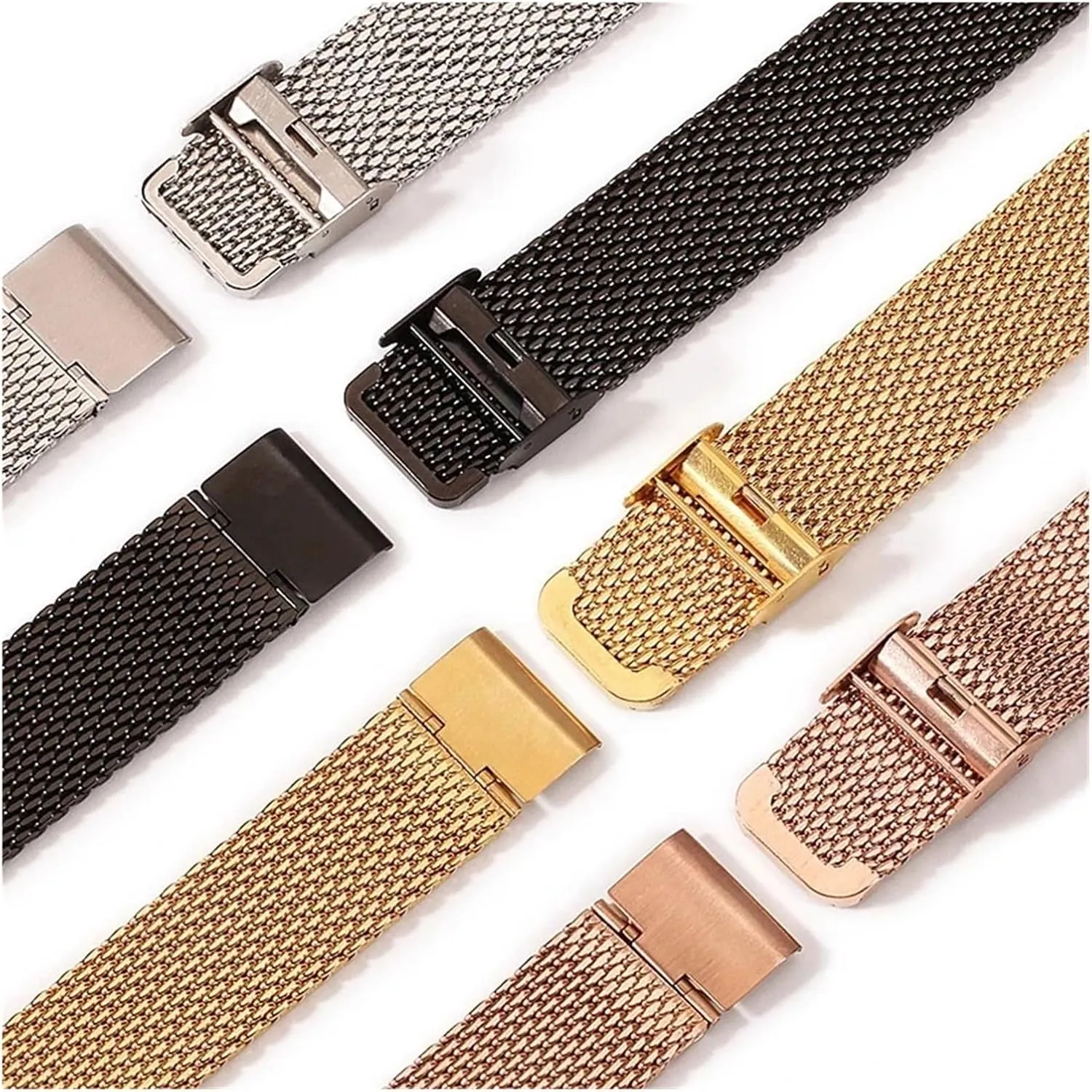 Mesh Strap Adjustable Length Watch Accessories Precision Steel Stainless Steel Strap 18mm 20mm 22mm2 4mm machinery prospective various 1.0 Thick Wire 