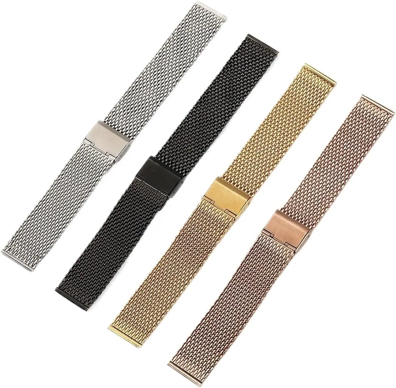 Mesh Strap Adjustable Length Watch Accessories Precision Steel Stainless Steel Strap 18mm 20mm 22mm2 4mm machinery prospective various 1.0 Thick Wire 
