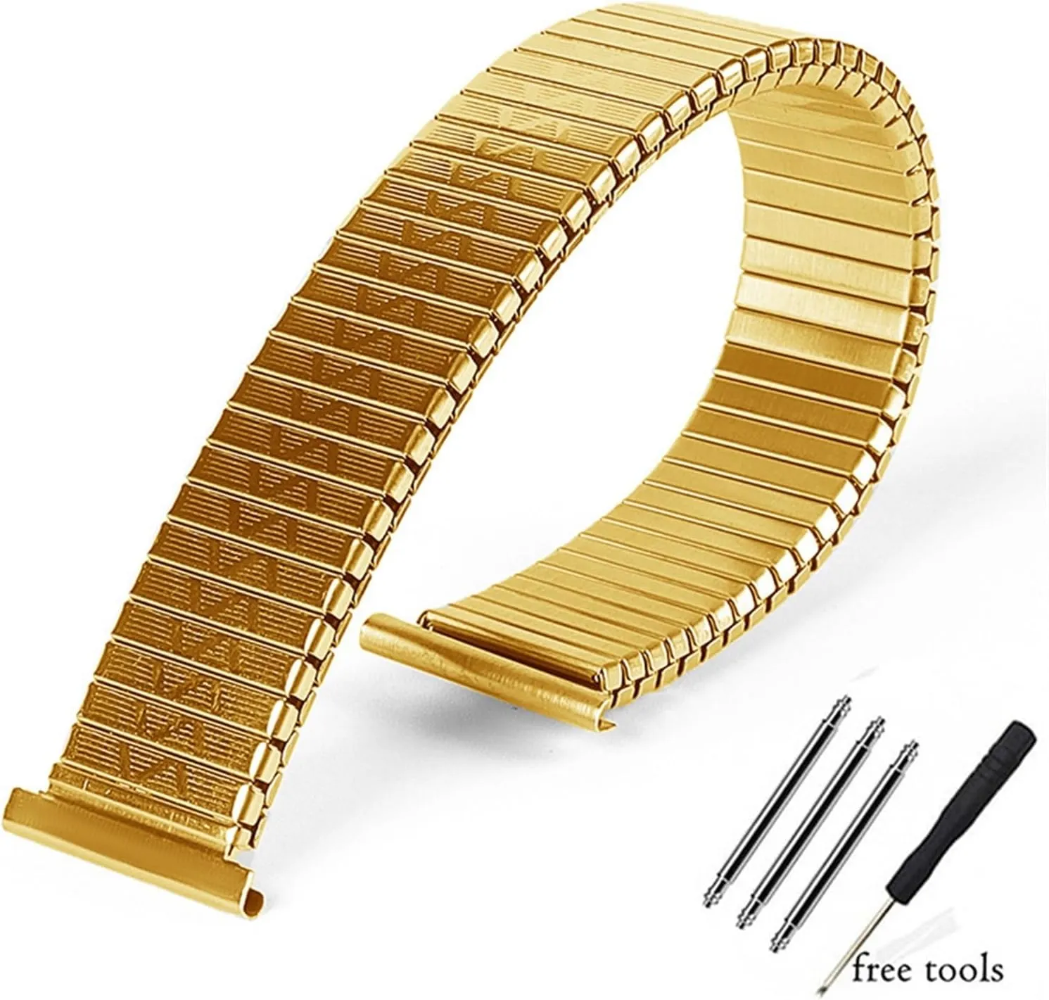 Metal Elastic Watch Strap 12mm 14mm 16mm 18mm 20mm Stretch linear constellation Expansion Stainless Steel Watch Band Men Women Wristband Accessories Watch Band, 