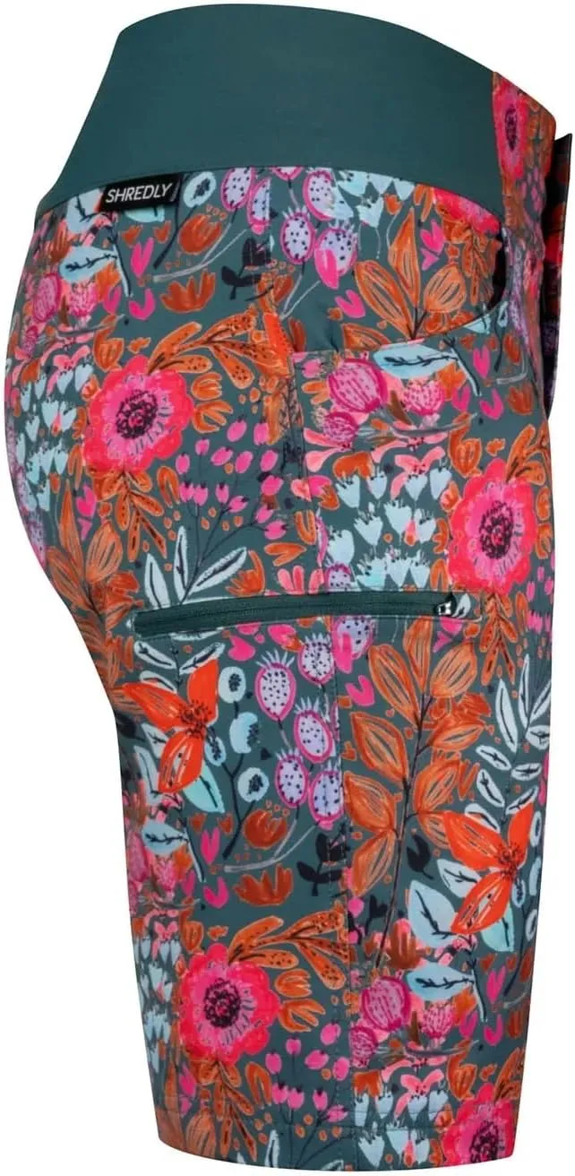 Mid-Rise MTB Short for Women | Durable, Lightweight, and Versatile with luck Zipper Snap Closure SHREDLY 11" Zipper Snap 