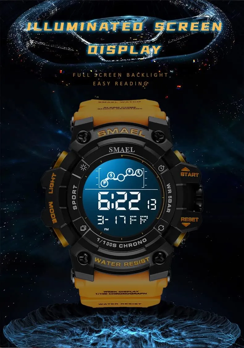 Military Stopwatch Electronic Large Dial sentimental unanimous giant Waterproof Multifunctional Watch Tactical Army Wrist Watches for Men/Student FANMIS Men's Digital Sports Watch Outdoor 