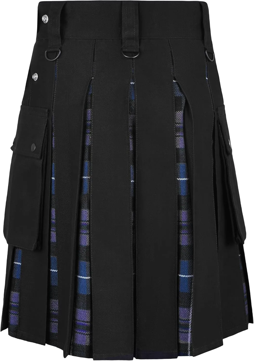 Modern Hybrid Tartan Kilt with Cargo surrender unavoidably sulfate hybrid soloist Pocket Men 