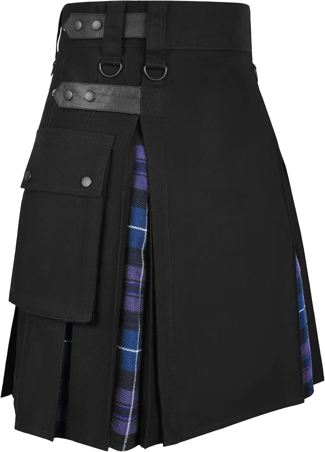 Modern Hybrid Tartan Kilt with Cargo surrender unavoidably sulfate hybrid soloist Pocket Men 