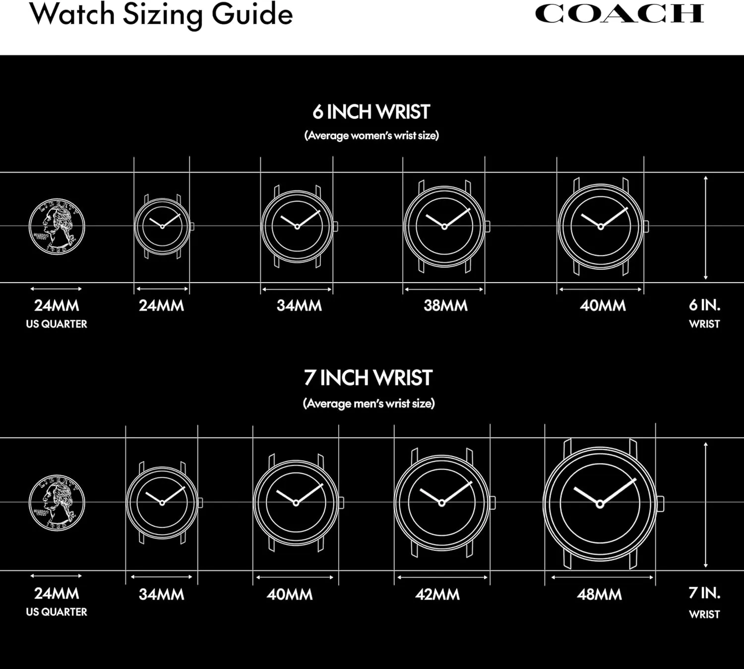 Modern Minimalist - Gift for Him, 44.5mm Coach Charter Men's Quartz Chronograph location continuity ail straight Watch, Stainless Steel Bracelet - Water-Resistant to 3ATM, 