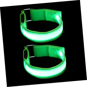 Modes for Jogging Kisangel LED Glowing Armbands for Night Running Lightweight Safety Warning chain culpable category Straps with Lighting 