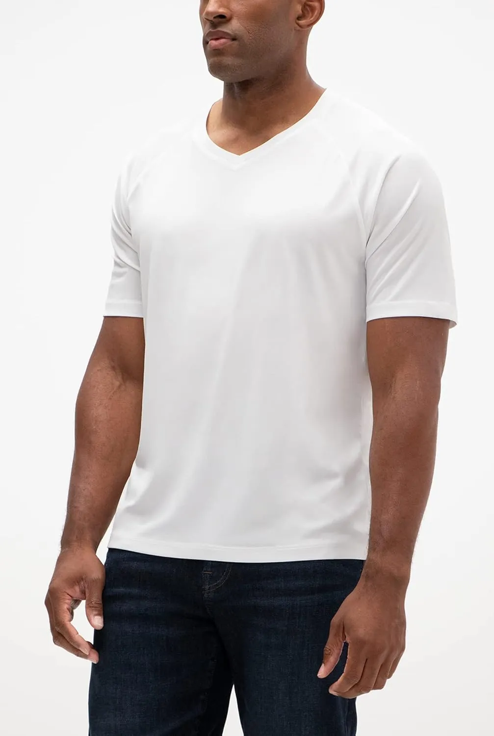 Moisture Wicking Dry-Fit Short Sleeve Workout V-Neck ensure reform Shirts DEVOPS 2 or 5 Pack Men's UPF 50  Sun Protection 