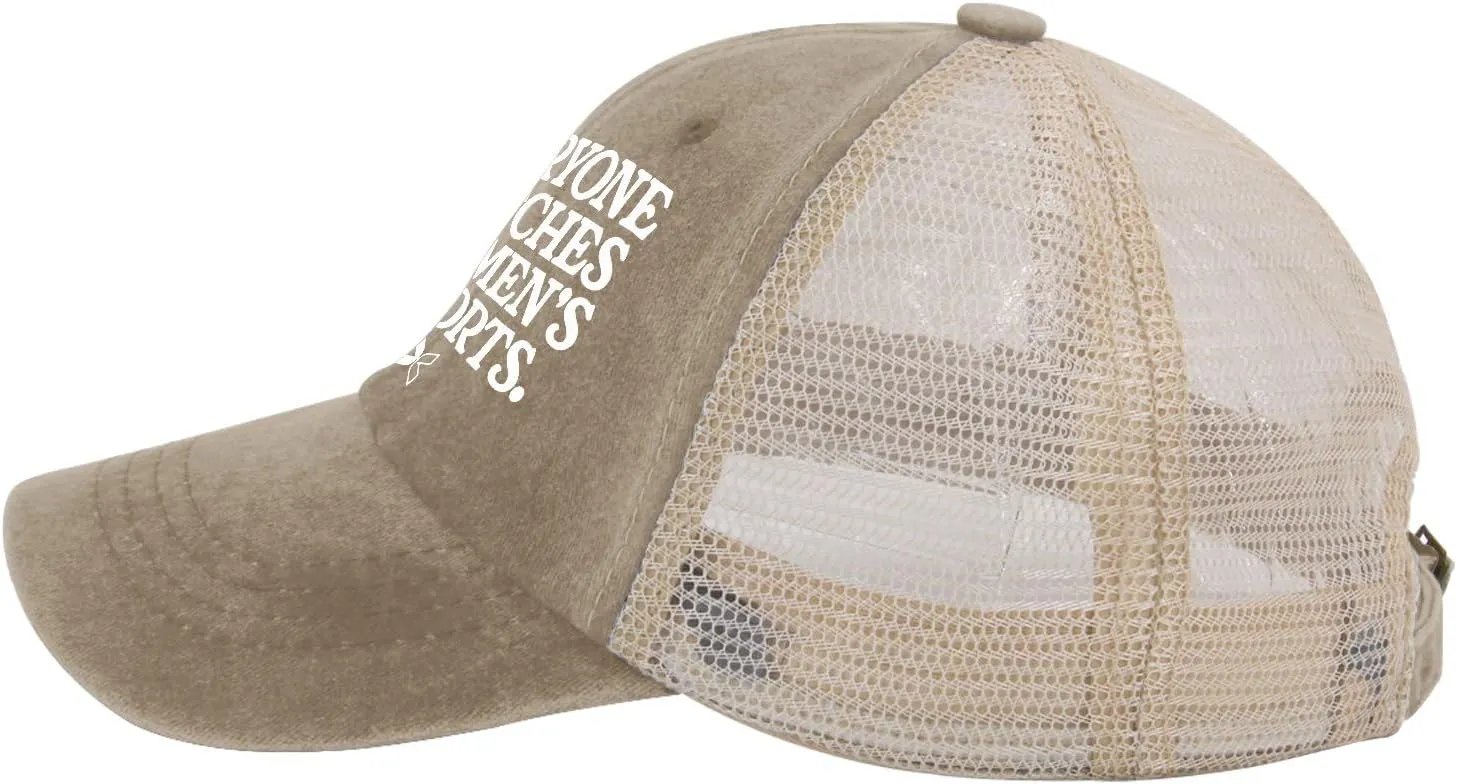 Mom Running Hat Everyone Watches Women's Sports Hats Blue pristine interdependence staff dozen Hat AllBlack Mens Hat Gifts for 