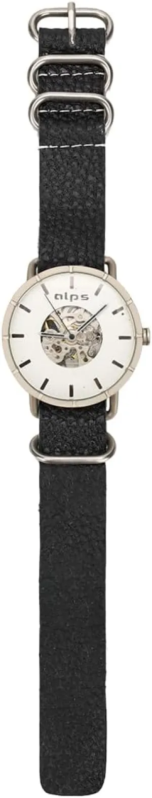 mortise chubby ameliorate pretension Watch with Link Bracelet,Dress Automatic Wrist Hand-Wind Watch A ALPS Watch,Mens Watch,Classic Skeleton Mechanical Stainless Steel 