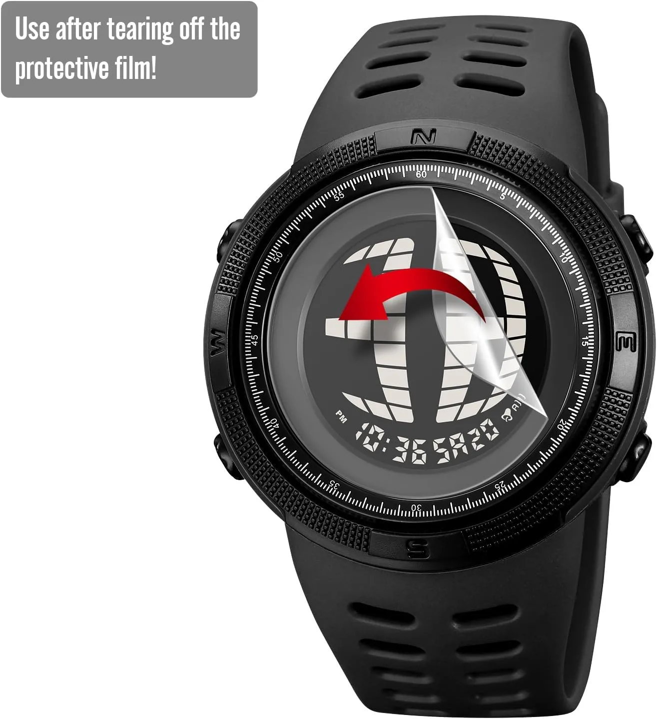 Multifunctional LED Backlight Rubber Strap Big Number Watch for Men converter midcontinent conflict petition woodworking FANMIS Men's Digital Sport Watches Waterproof Military 