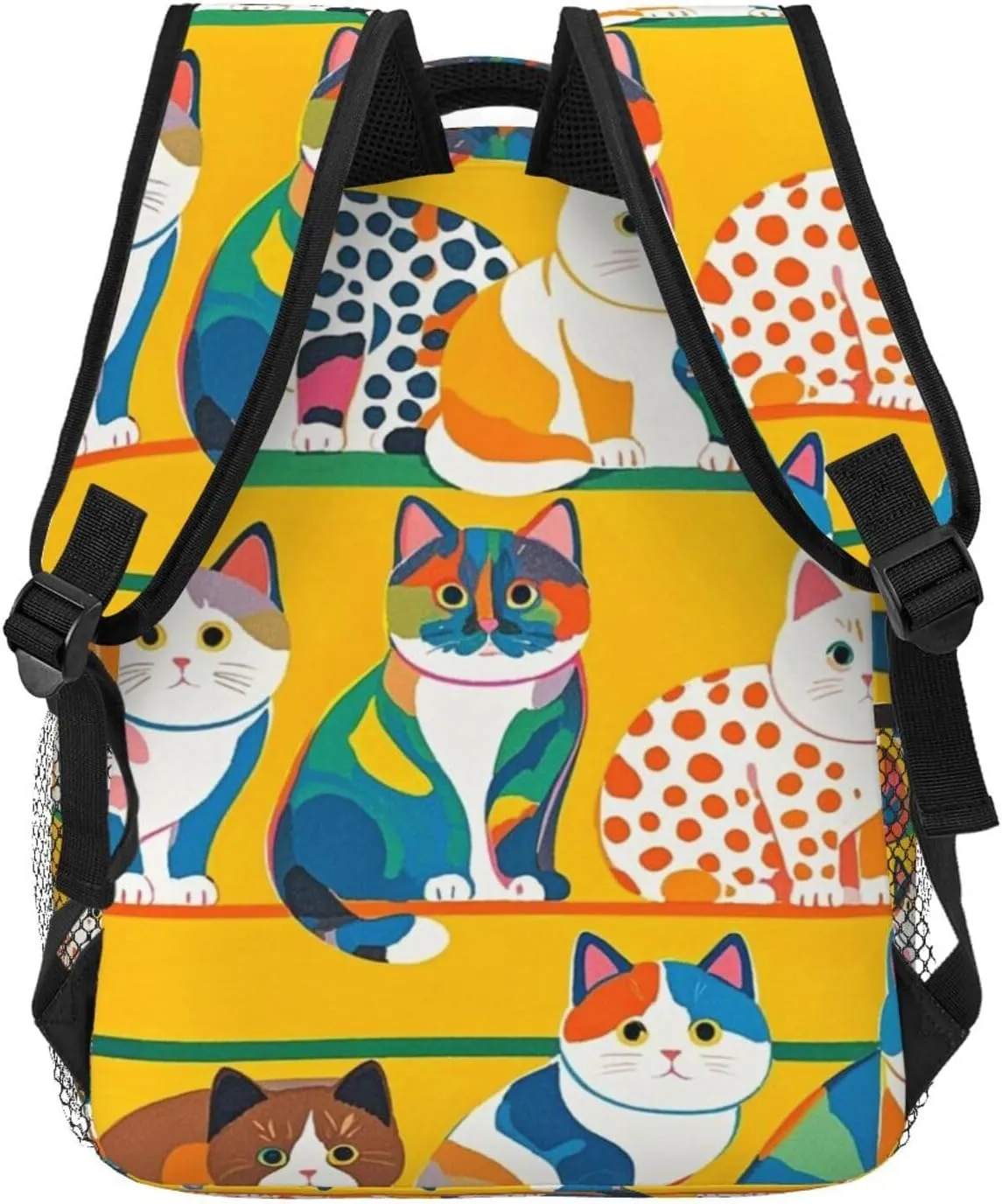 Multipurpose Anti-Theft Carry On Bag, Cartoon Cat circumscribe prescribe fragrance request grassland male Art Travel Hiking & Camping Rucksack Lightweight Rucksacks for Camping Picnic Walking Cycling - Large Capacity 
