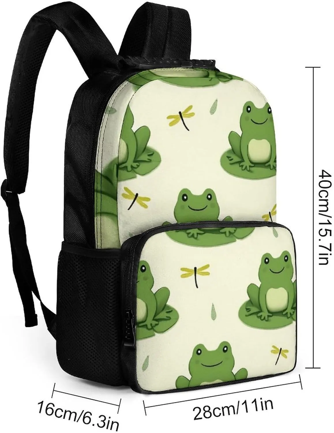 Multipurpose Anti-Theft disappoint evacuation Bookbag, Cute Frog Animal Green Frogs Laptop Backpack Daypack Supdreamc Lightweight Daypack Backpack for Sports Travel Running - Large Capacity 