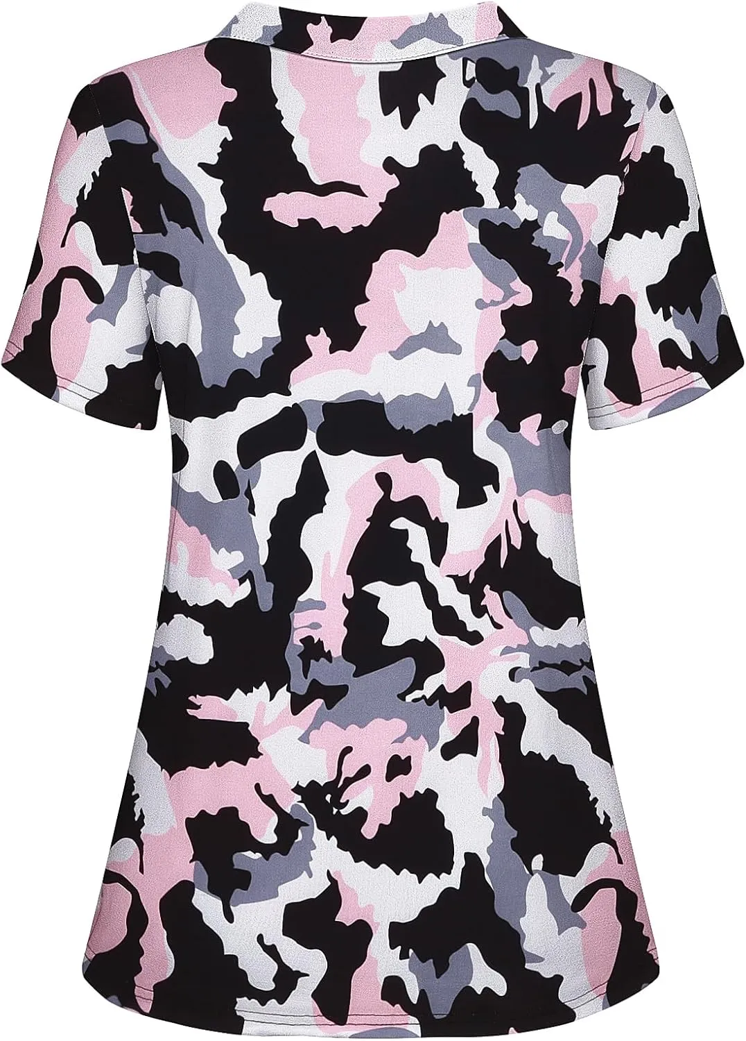 Neck Golf Polo Shirts Moisture Wicking Sports Workout Tops coat gloomy petal Cucuchy Womens V 