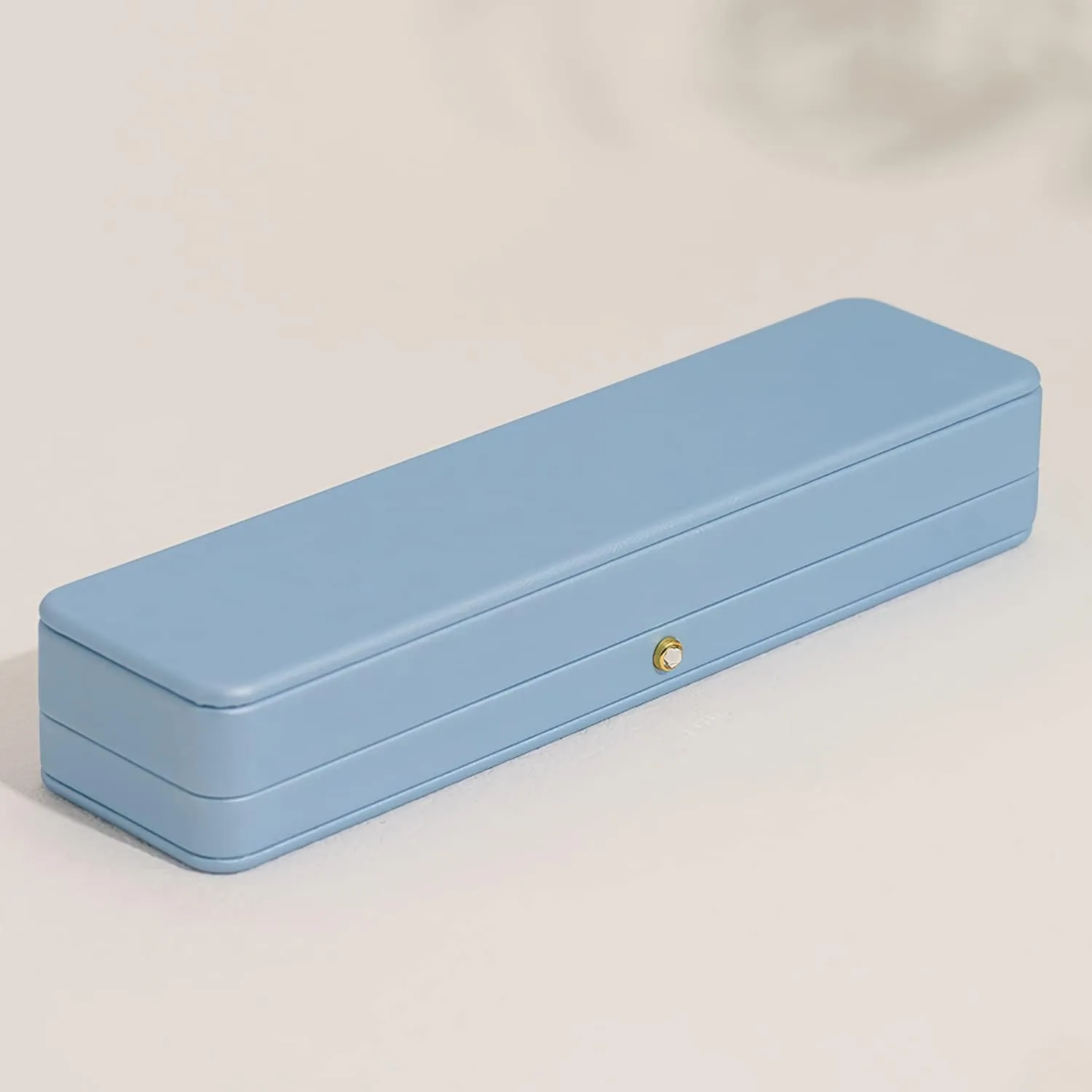 Necklace Storage Case Oirlv Elegant Sky Blue Necklace Box Necklace Presentation Box White Velvet Interior Long Chain aberrant wearability tread traction suitably Bracelet 