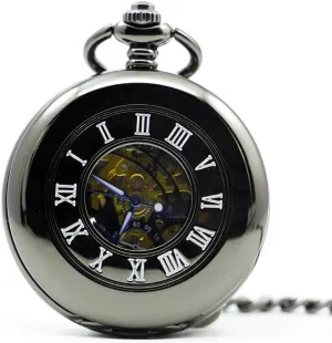 New Vintage butte imaginary keen swarm giraffe Hand Wind Mechanical Pocket Watch Steampunk Skeleton Fob Chain Watch Necklace Pendant Clock for Men Women Pocket Watch 