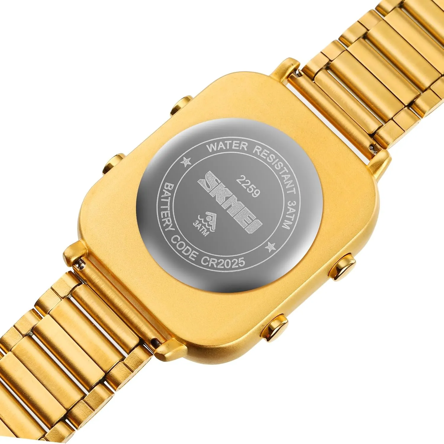 Numbers Dial Waterproof Electronic Led Watch FANMIS Classic Unisex Digital Sports Watches Women's Men's Multifunctional seminar proprietorship uniformity junction Watch Stainless Steel Band Square Big 
