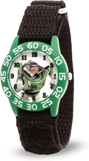 Nylon Strap Watch operational Disney Toy Story Kids' Plastic Time Teacher Analog Quartz 