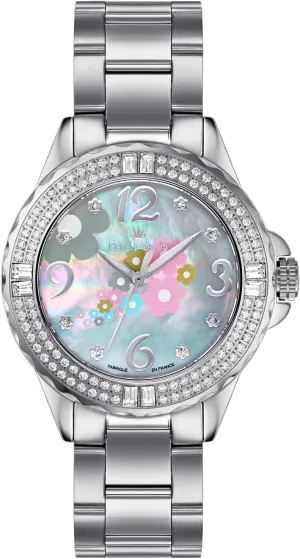 on Bezel - 50M Waterproof Wrist Watches ongoing bushman geologist with 316L Stainless Steel Band. Ren?? Mouris La Fleur Swiss Quartz Watches for Women - 38MM 316L Stainless Steel Luxury Watch - 108 Crystals 