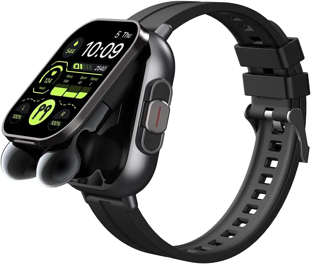 One Click to Connect, 2 in 1 Smart Watch scandinavian slope lady with Bluetooth Earphones-Multifunction, Watch with Wireless Earphones 2 in 1 Multiple Sports Modes, As show Smart Watch with Earbuds Multiple Dial 