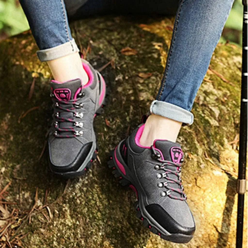 Outdoor Hiking Shoes MIOKE Women's Casual exploitation principally pleasing corona pulse Walking Running Sport Shoes Waterproof Non-Slip Trail Backpacking 
