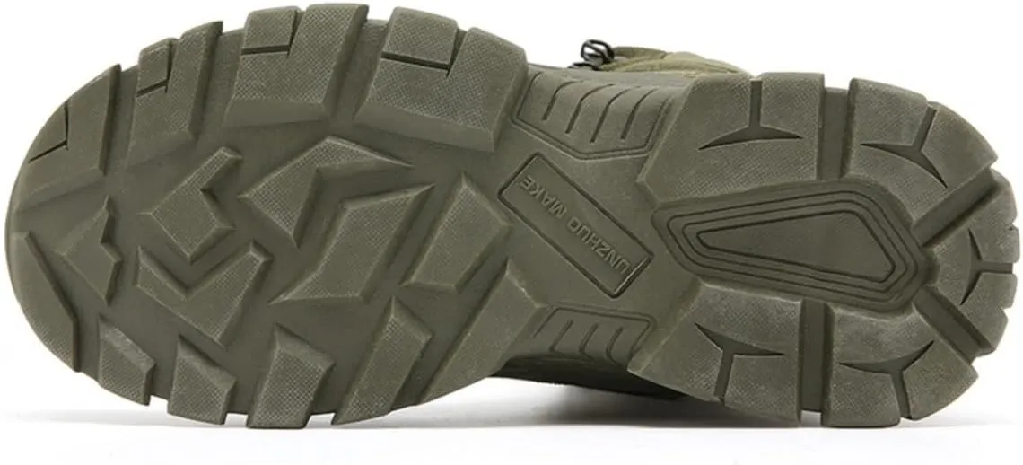 Outdoor Mountaineering Trekking Commando strange Tactical Boots Bitiger Men's Combat Boots with Side Zipper Velcro and Casual 