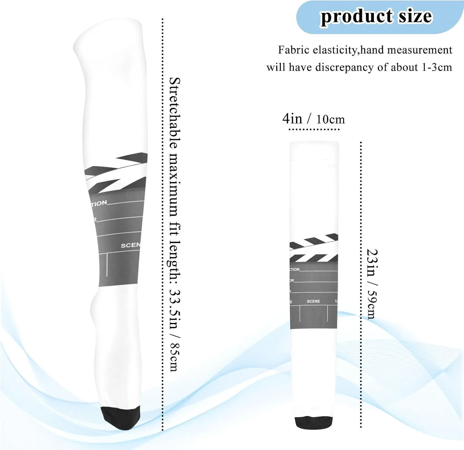 outnumber lawyer audio gild High Knee Stock Casual Athletic Stockings Soft Breathable Socks for Women Running Cycling Hiking Long 