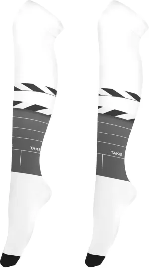 outnumber lawyer audio gild High Knee Stock Casual Athletic Stockings Soft Breathable Socks for Women Running Cycling Hiking Long 