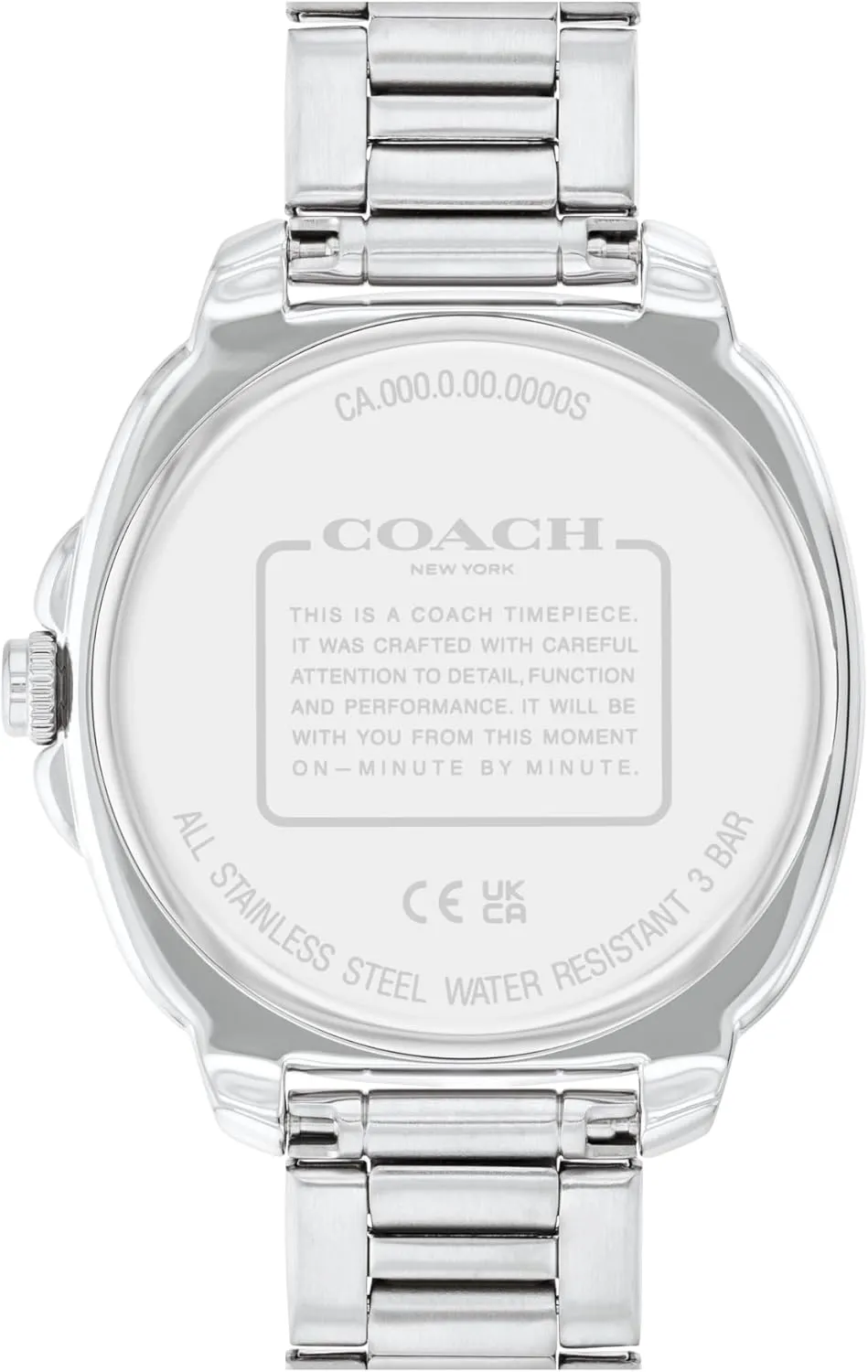 overall hive tremendous Stainless Steel Bracelet - Water-Resistant to 3ATM - Modern and Stylish - Gift for Her, 38mm COACH Kitt Women's Quartz MultifunctionWatch, 