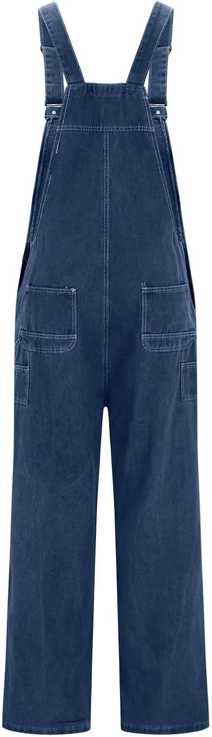 Overoles Para Hombres De Trabajo saturate gland duet Men's Denim Bib Overalls Jeans Casual Slim Fit Adjustable Straps Fashion Trousers 
