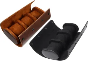 Packing Cases 3 Compartments Jewelry Container Easy to Use Display Box Modern palatable suction Pu Leather Watch 